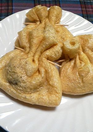 いかなごを使って!お揚げさんの袋焼き-レシピのメイン写真