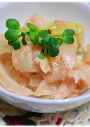 血液サラサラ〜♪玉ねぎの明太マヨ和え-レシピのメイン写真