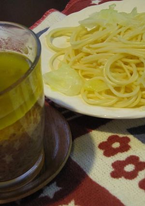とろりオイルのぺペロンチーノ風つけパスタ-レシピのメイン写真