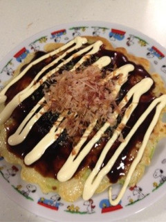 好きな具材を入れてお好み焼きを焼こぉー♤-レシピのメイン写真