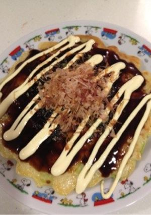 好きな具材を入れてお好み焼きを焼こぉー♤-レシピのメイン写真