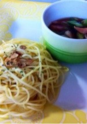 焦がしニンニク醤油の和風つけパスタ♬-レシピのメイン写真