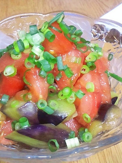 茄子とトマトの青じそサラダ-レシピのメイン写真