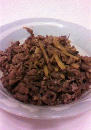 椎茸軸と牛肉のしぐれ煮-レシピのメイン写真