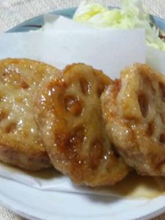餃子風バリうまレンコンはさみ揚げ-レシピのメイン写真