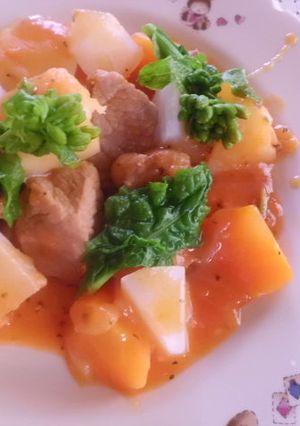 豚肉と野菜の煮込み　絶品トマト風味-レシピのメイン写真