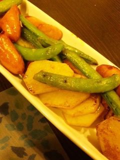 スナップえんどうとじゃが芋のコンソメ炒め-レシピのメイン写真