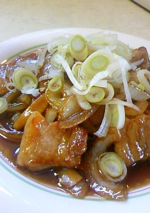 豚バラ肉のトンテキ風炒め-レシピのメイン写真