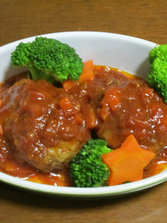 トマト煮込みハンバーグ☆-レシピのメイン写真