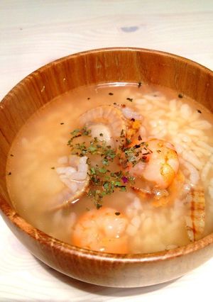 10分！エビとホタテの海鮮雑炊-レシピのメイン写真