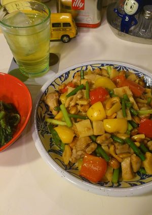 お野菜多め★洋風鶏肉のカシューナッツ炒め-レシピのメイン写真
