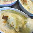 レンジでソース♪カキとネギのグラタン