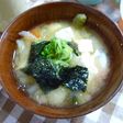 ✿味噌汁に海藻を~焼海苔リメイク?✿