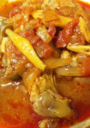 母直伝☆ハーブソルトでチキンのトマト煮-レシピのメイン写真