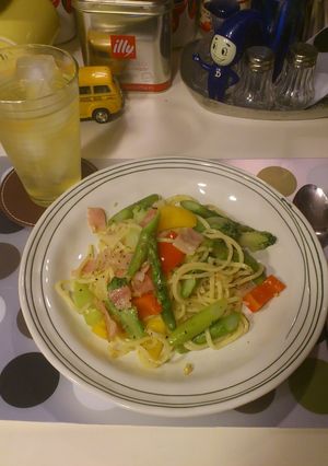 アスパラとベーコンのパスタ★オイル系-レシピのメイン写真