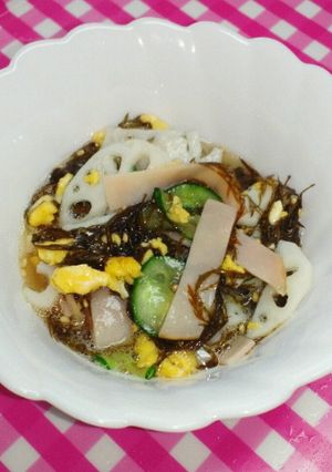 アカモクde絆三絲-レシピのメイン写真