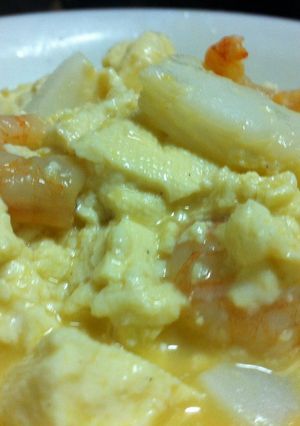 夜食にも!とうふと魚介の中華スープ煮-レシピのメイン写真