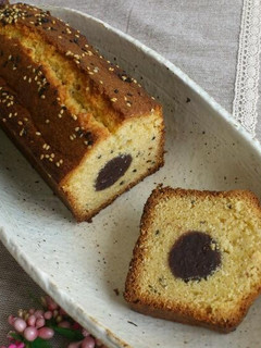 あんこ入り☆ごまのパウンドケーキ♪-レシピのメイン写真