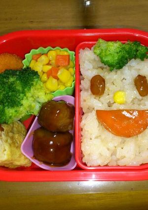 春休み特別保育一日目のお弁当-レシピのメイン写真