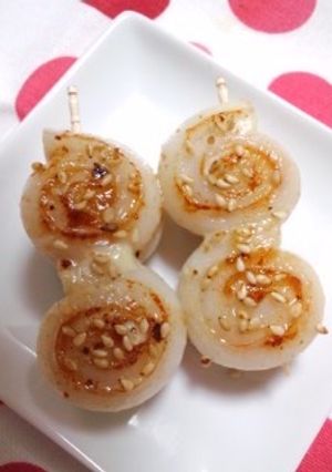 お弁当に♪クルクル竹輪のマヨダシダ焼-レシピのメイン写真