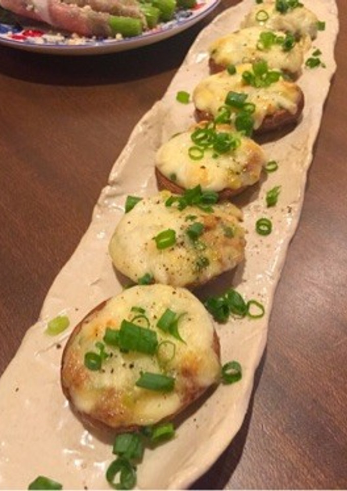簡単おつまみ♪椎茸の味噌マヨ焼き-レシピのメイン写真