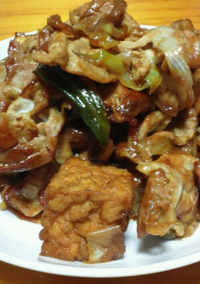 厚揚げと豚肉の味噌炒め-レシピのメイン写真