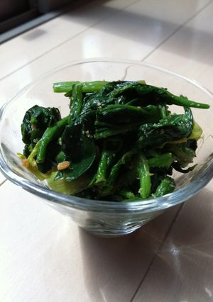 醤油麹でほうれん草の胡麻和え-レシピのメイン写真