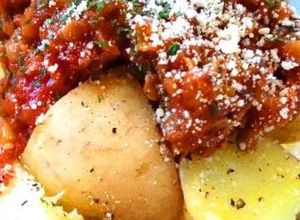 干したらとレンズ豆のトマト煮込み-レシピのメイン写真