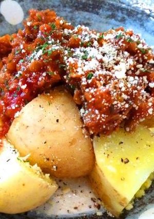 干したらとレンズ豆のトマト煮込み-レシピのメイン写真
