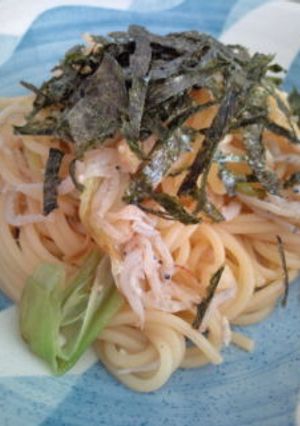 大好き！しらすとネギと揚げ玉のパスタ-レシピのメイン写真