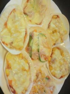 餃子の皮でなんちゃってピザ-レシピのメイン写真