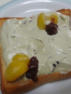 抹茶と小豆のホイップトースト-レシピのメイン写真