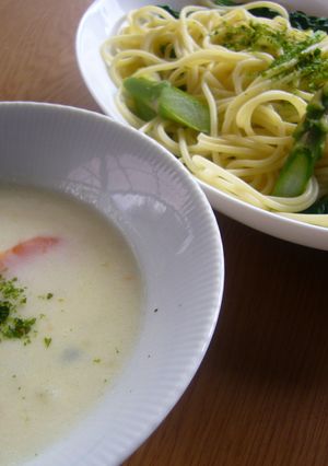シチューリメイク☆とろ～りつけパスタ-レシピのメイン写真