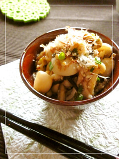 きのこの塩麹塩昆布おかか和え わさび風味-レシピのメイン写真