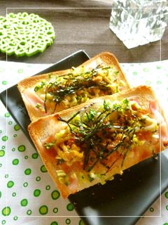 葱×ベーコンの和風カレートースト-レシピのメイン写真