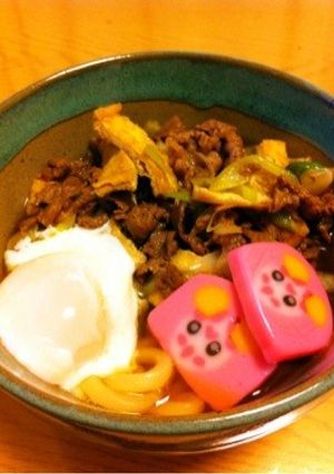 夜9時以降の☆肉うどん-レシピのメイン写真