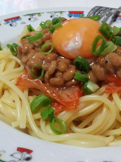 納豆パスタ-レシピのメイン写真