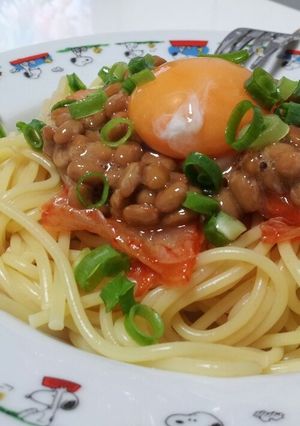 納豆パスタ-レシピのメイン写真