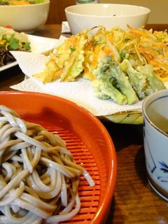春の山菜かき揚げそば-レシピのメイン写真