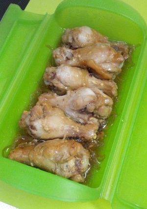 ルクエで簡単*手羽元の焼肉だれ煮-レシピのメイン写真