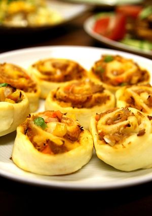 ✿ツナと野菜のくるくるオーブン焼き✿-レシピのメイン写真