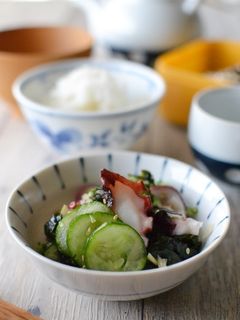 薬味たっぷりわかめの酢の物【作り置き】-レシピのメイン写真
