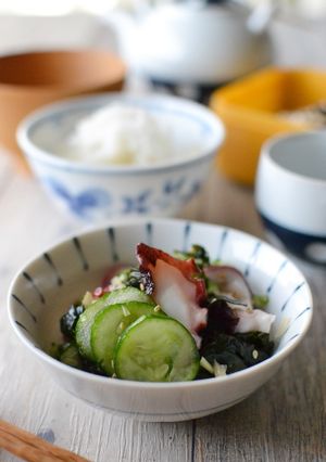 薬味たっぷりわかめの酢の物【作り置き】-レシピのメイン写真