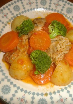 鶏肉とジャガイモのラグー♪-レシピのメイン写真