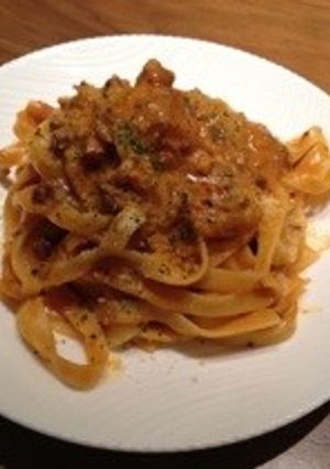 ニンニク香る＊ミートクリームパスタ-レシピのメイン写真