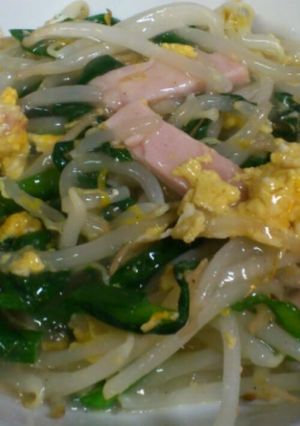 簡単☆にらもやしウェイパーであんかけ-レシピのメイン写真
