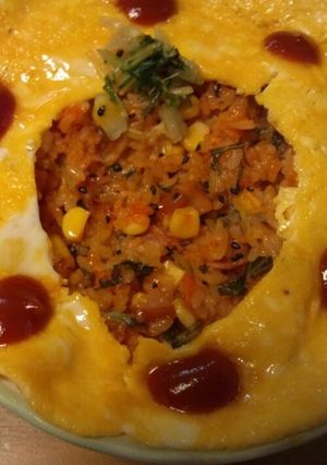 いちごオムライス♪-レシピのメイン写真