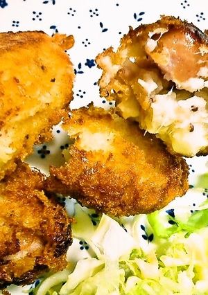 粗挽きウィンナーの長いもコロッケ-レシピのメイン写真