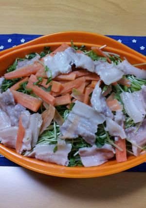 塩麹豚とたっぷり野菜の温サラダ-レシピのメイン写真