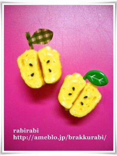 【キャラ弁★簡単‥卵焼きdeりんご】-レシピのメイン写真